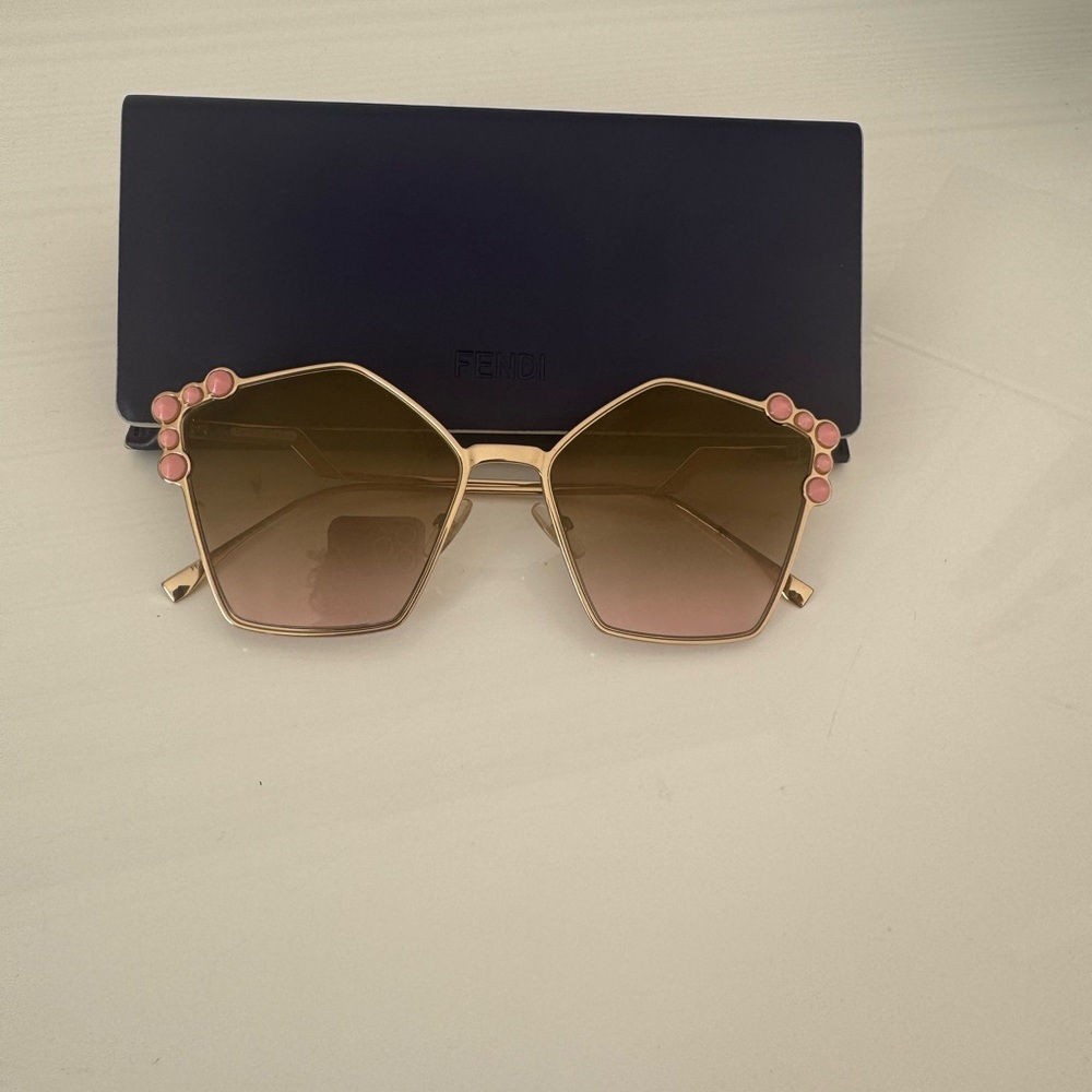Fendi FF 0261/S 00053 Gold Pink Sunglasses